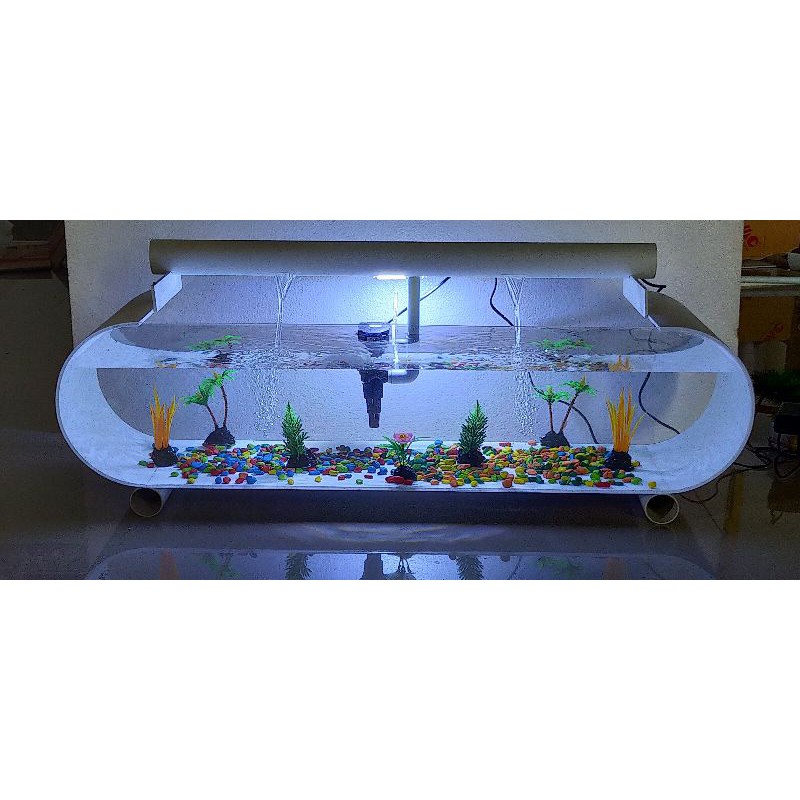 Aquarium Akrilik besar FREE PEKING KAYU