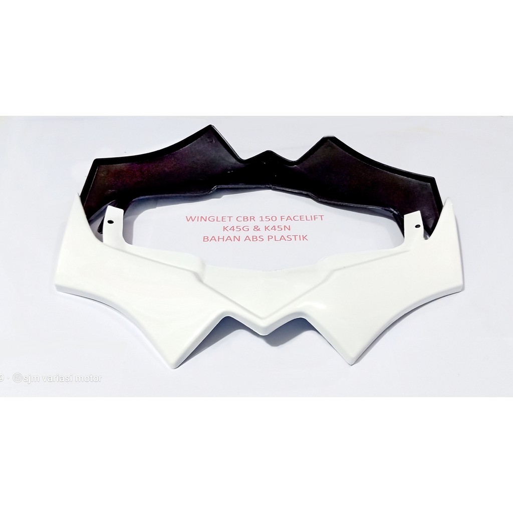 winglet honda cbr new 150 facelift k45g bahan abs plastik