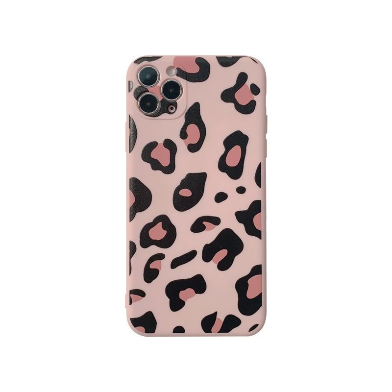 Bara | Iphone Case Silikon Tpu Motif Pink Leopard Untuk Iphone 11 11 Pro Max X Xr Xs Max 7 8 Plus Se 11 Pro 11 Pro Max 13 pro max 13 mini