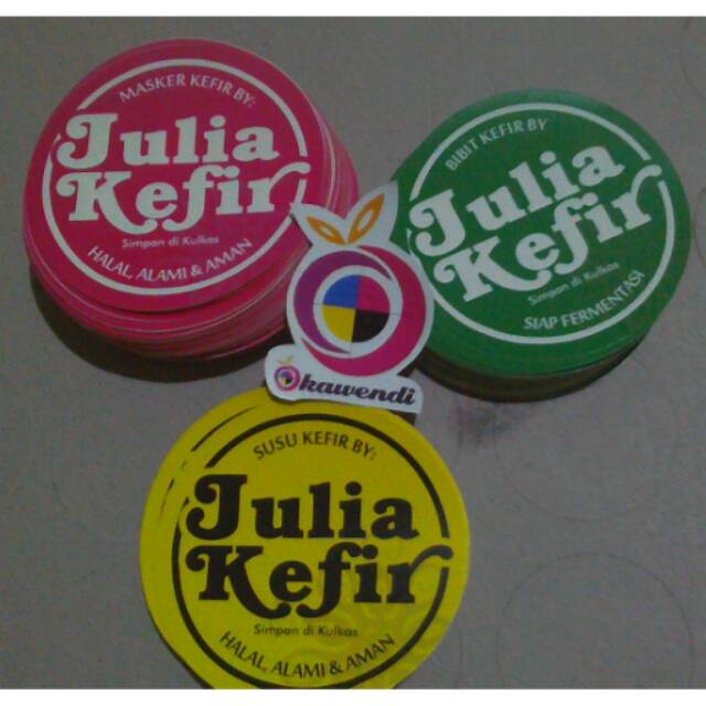 

STIKER LABEL PRODUK BENTUK BULAT DIAMETER 8 CM