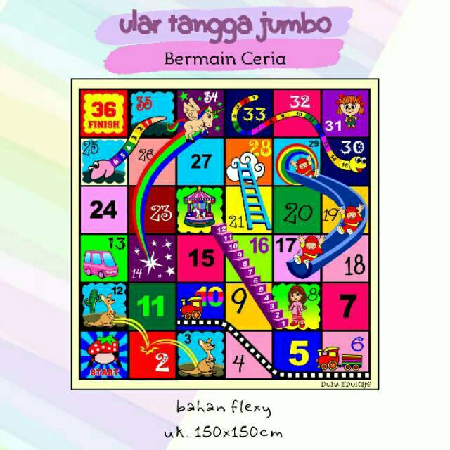 ULAR TANGGA JUMBO / BERMAIN CERIA / MAINAN ULAR TANGGA