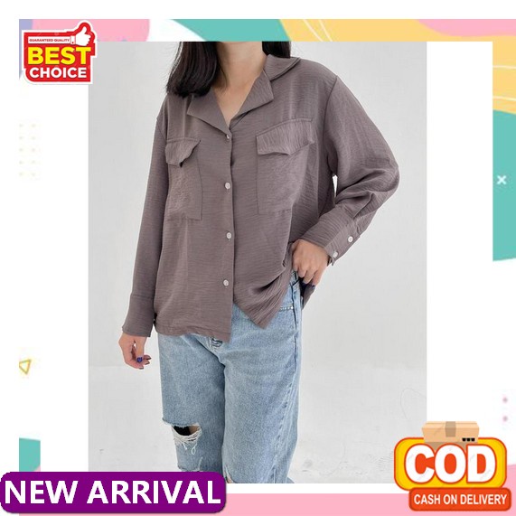 Blouse Cotton Rayon Zara Import Premium Harian Tebal Halus Wanita Busui Kekinian Terbaru 2022 Jumbo 