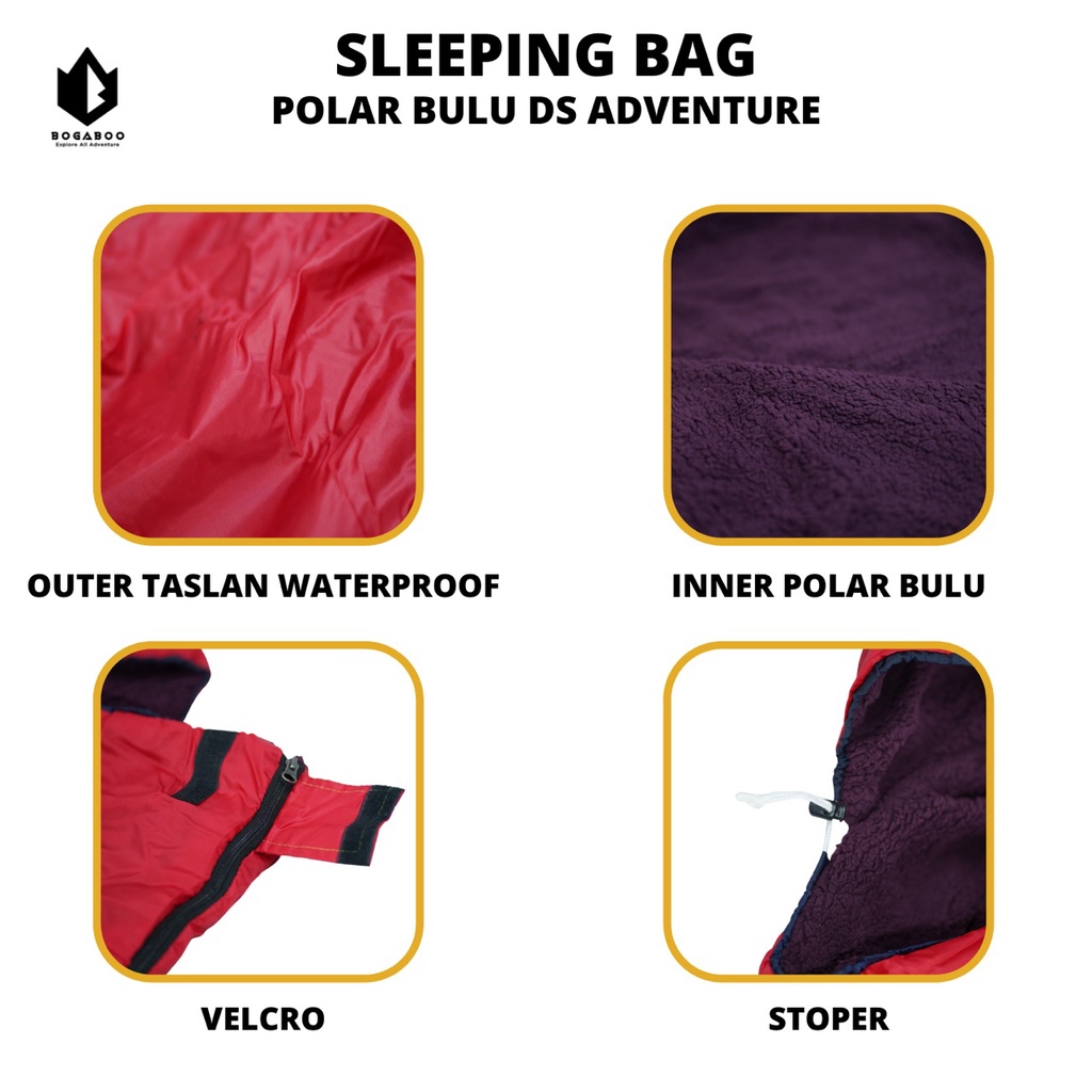 Sleeping Bag Polar Bulu DS - SB Bulu DS - sleeping bag bulu - sleepingbag polar bulu ds adventure - sleeping bag waterproof - slepingbag