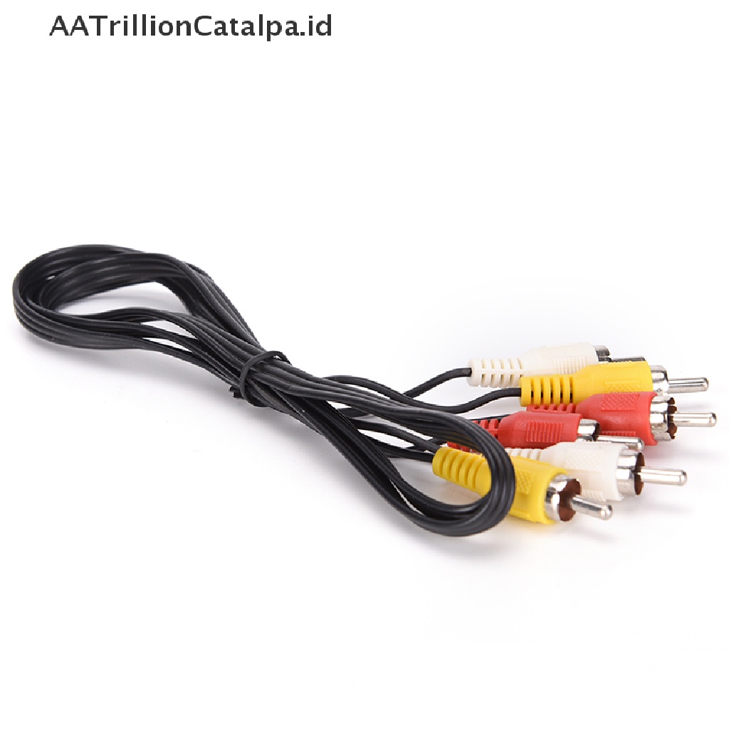 (AATrillionCatalpa) Kabel Audio Video AV 3 RCA Male Ke 3 RCA Male Panjang 1M