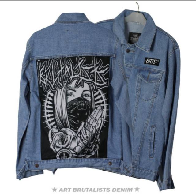 Jaket Levis Keren Brutalist Denim Full Bordir Shopee Indonesia