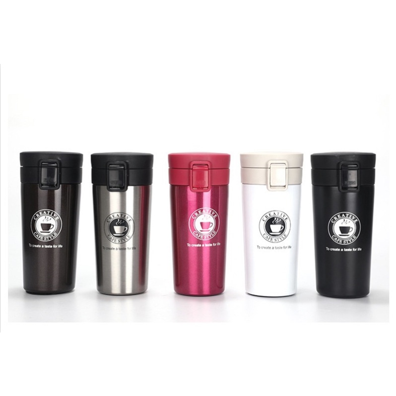 Termos Tempat Minum Kopi Teh Travel Mug Tahan Panas Dan Dingin 380 ML Stainless Steel