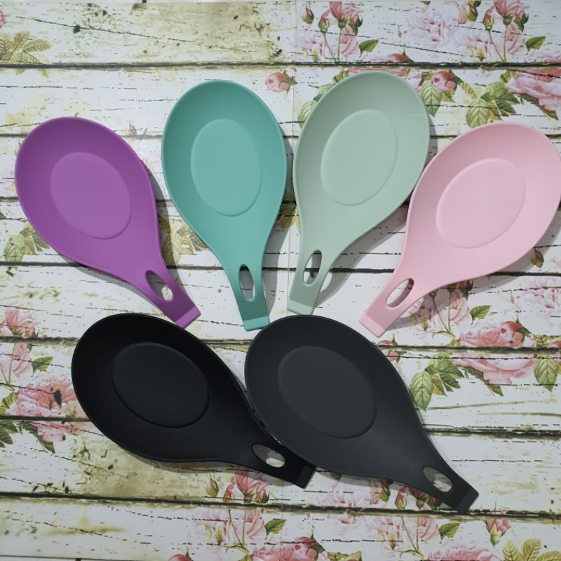 alas sutil silicone /tatakan centong sodet / spatula/ ladle silicone pad