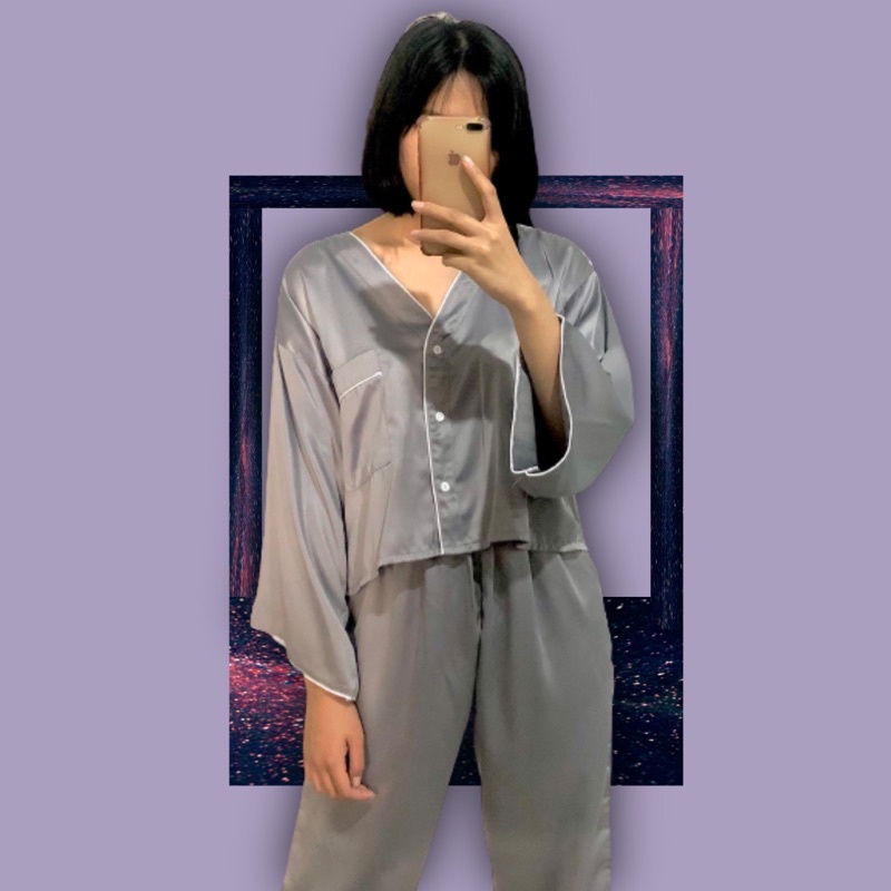 TOOGOODTOSLEEP crop series silvie baju tidur set ALL SIZE