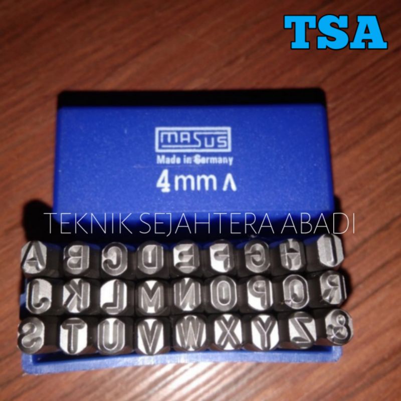 

MAAUS Germany Huruf Ketok 4 mm Stamp Punch Letter A - Z