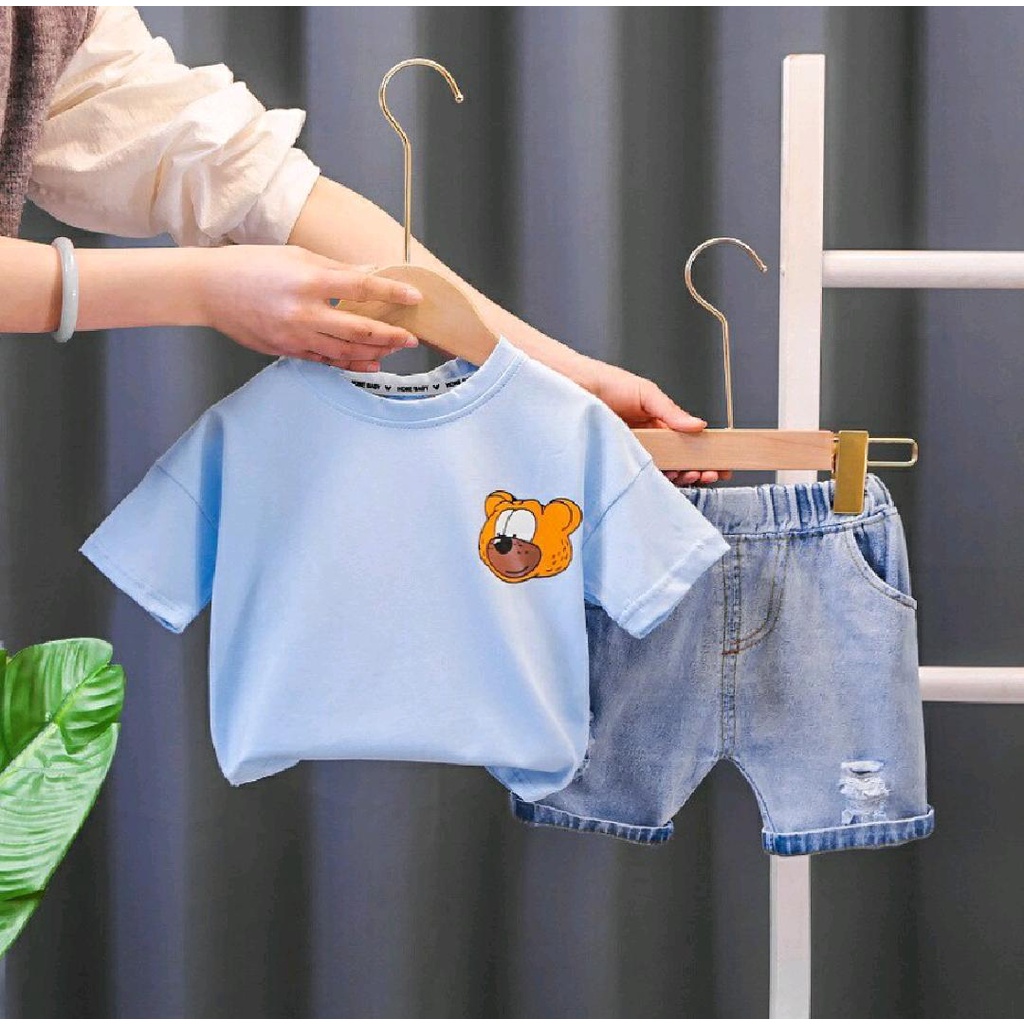 SETELAN JEANS ANAK TERBARU/SETELAN JEANS ANAK/OUTFIT ANAK TERBARU 1-5 TAHUN