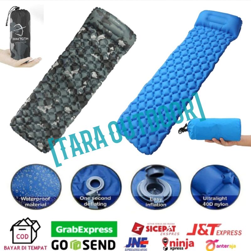 SLEPING PAD PILLOW MATRAS KASUR BANTAL ANGIN CAMPING ULTRALIGHT TRAVELING