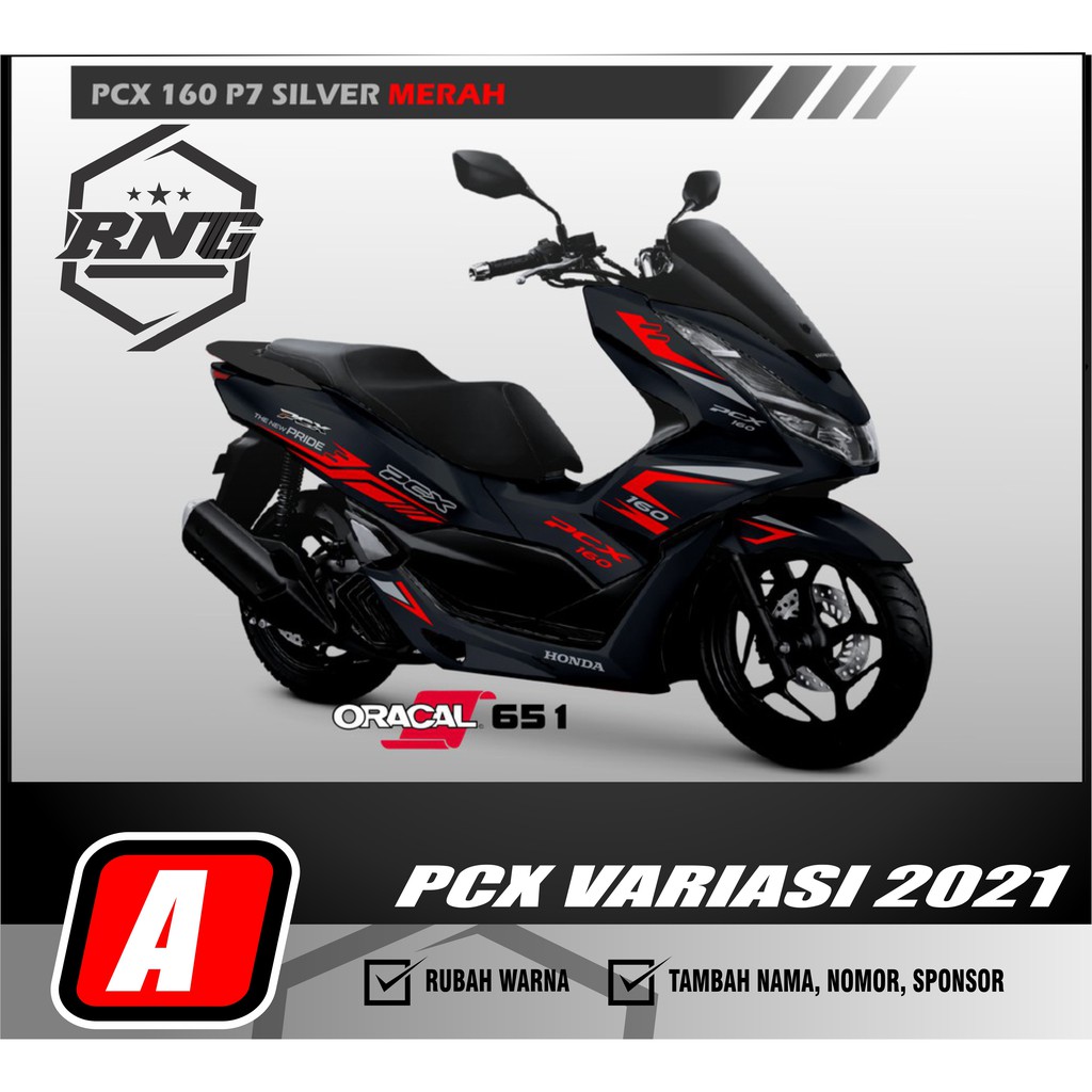STICKER PCX VARIASI / STRIPING/DECAL PCX 160 /CUTTING PCX NEW 160 2021