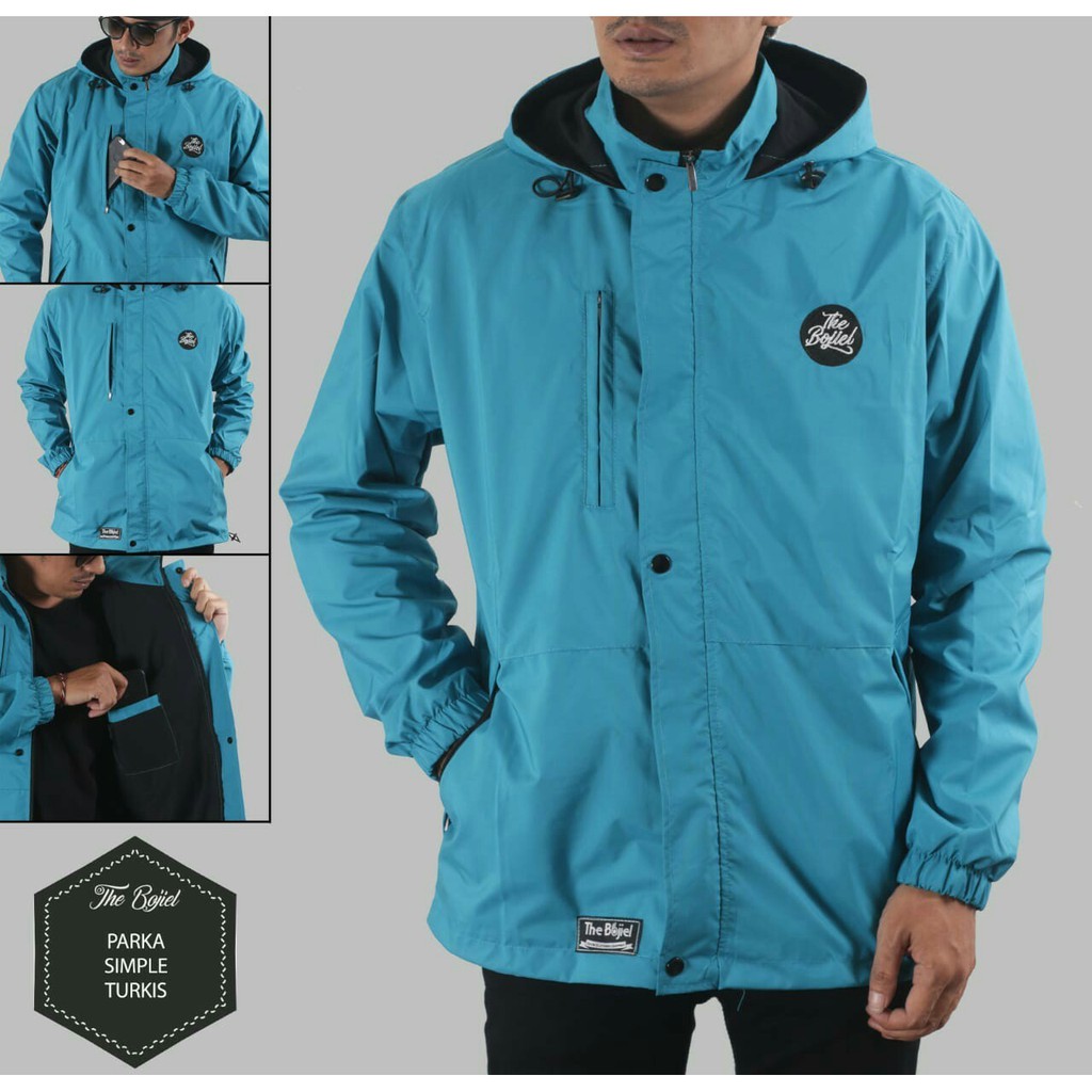 Jaket Parka Pria Taslan Waterproof - Jaket Pria Taslan Original Boziel - Hijau Army