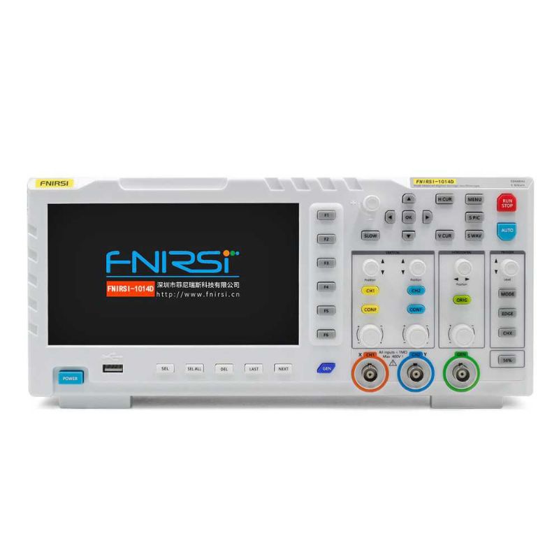 FNIRSI Digital Oscilloscope 2 in 1 Dual Channel 100MHz 1GSa/s - 1014D - PUTIH