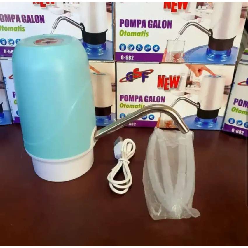 POMPA GALON ELEKTRIK GSF G-682 SENSOR OTOMATIS / POMPA AIR GALON AQUA ELEKTRIK WATER PUMP RECHARGEABLE GSF G-682 / GSF G682 / GSF 682