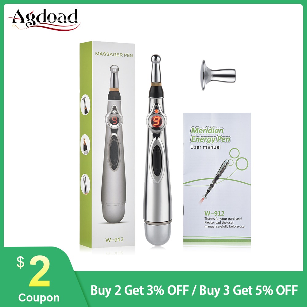 PREORDER Agdoad Elektronik Akupunktur Pen Listrik Meridian Terapi Laser Menyembuhkan Pen Pijat