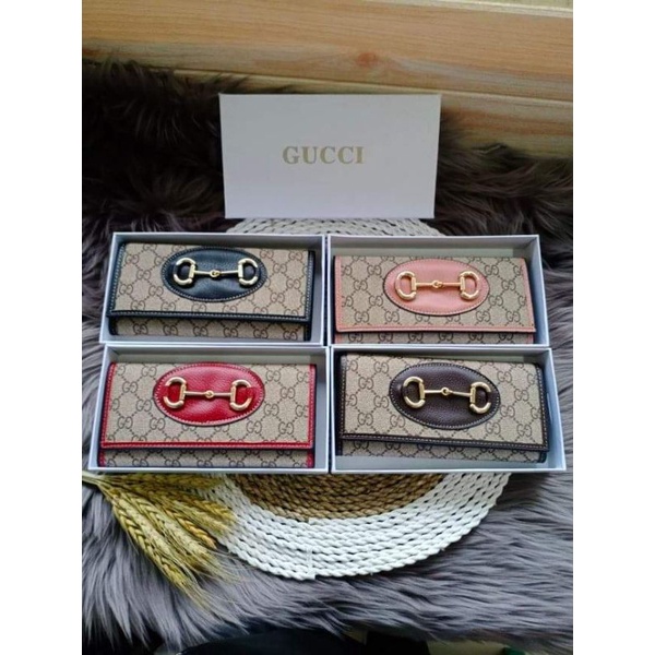 BEST SELLER dompet g*c lipat horsebit free box