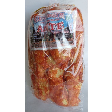 

keripik singkong balado ante besar,keripik pedas balado singkong berat bersih430gr