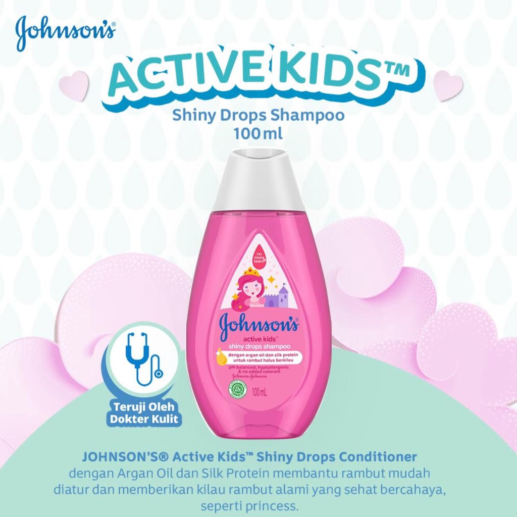 Johnson’s Active Kids Shiny Drops Shampoo 100 ml 200 ml