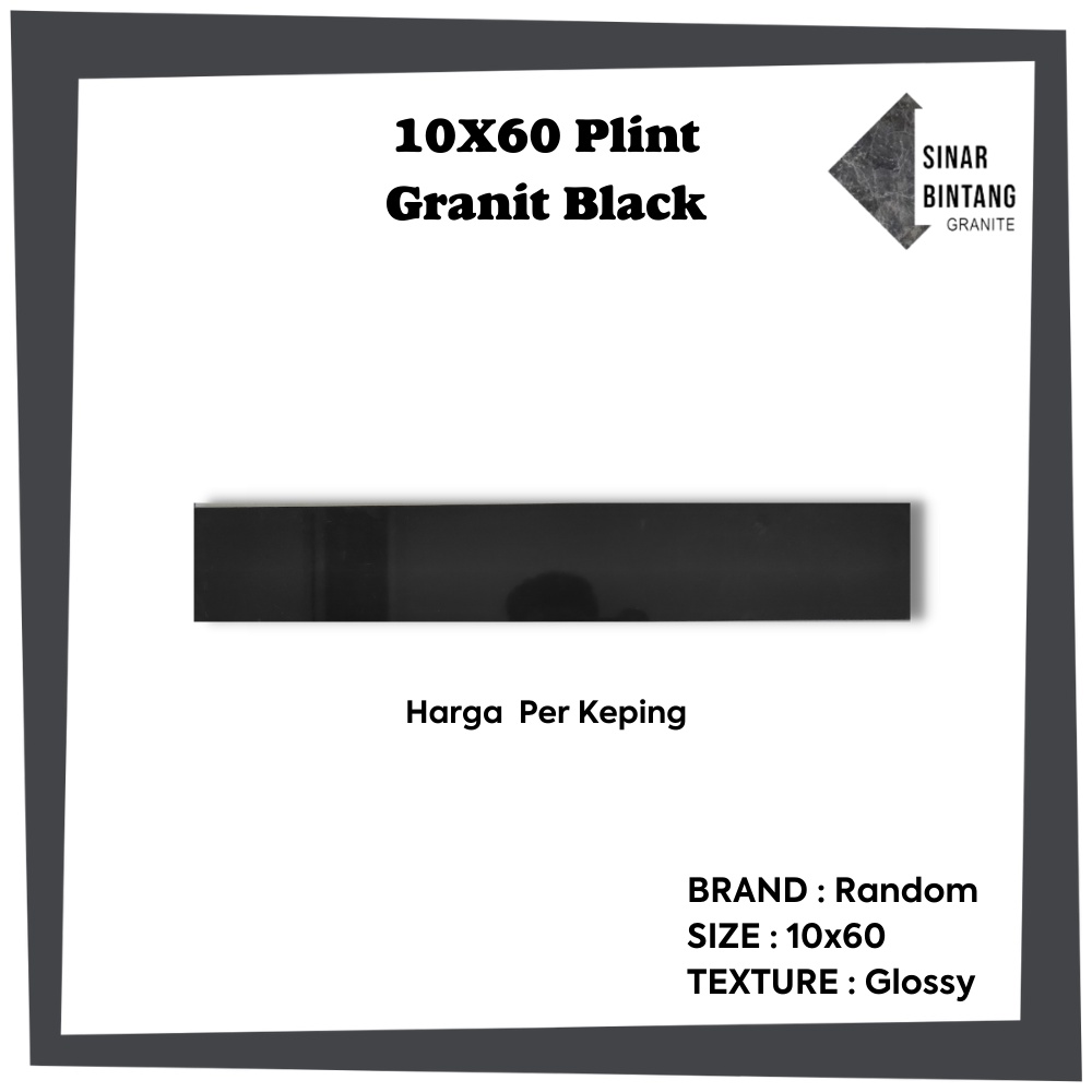 Plint Granit 10X60  Black