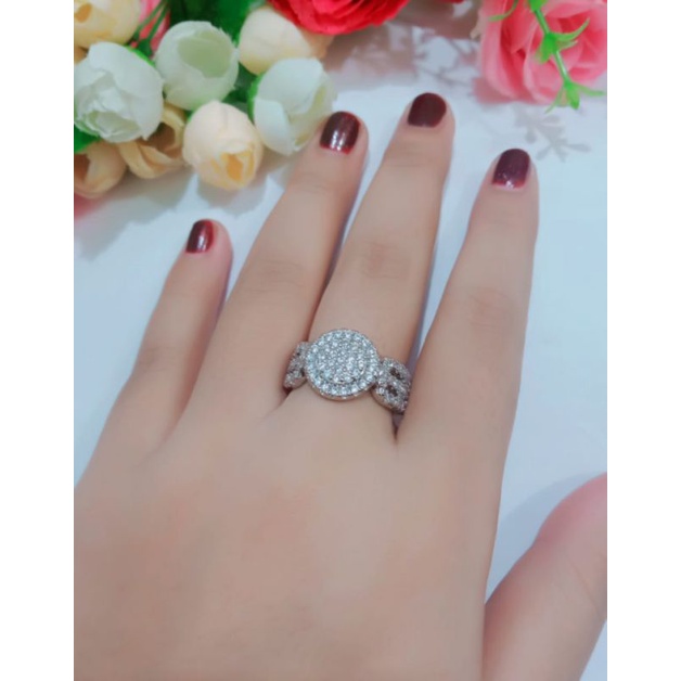 PROMO,,,, CINCIN WANITA TITANIUM MOTIF PILIHAN LAPIS EMAS 24 K ANTI KARAT