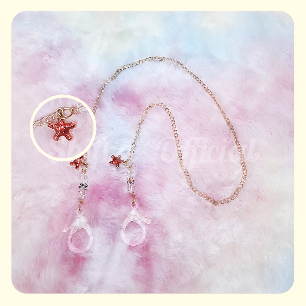 TALI GANTUNG MASKER LEHER TALI KACAMATA RANTAI KAITAN PLASTIK KAKTUS BUNGA FRUIT ANIMAL SHIFRA