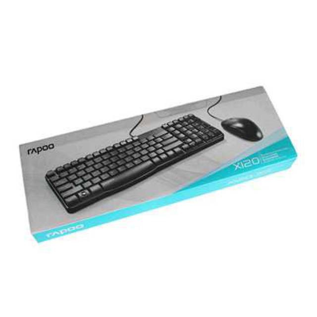 KEYBOARD + MOUSE USB COMBO RAPOO X120PRO