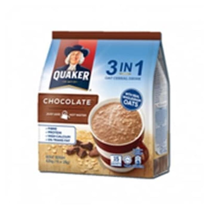 

#HANDCARRY Quaker 3in1 Oat Cereal Drink Chocolate 15sX28g - UFOHCR1620