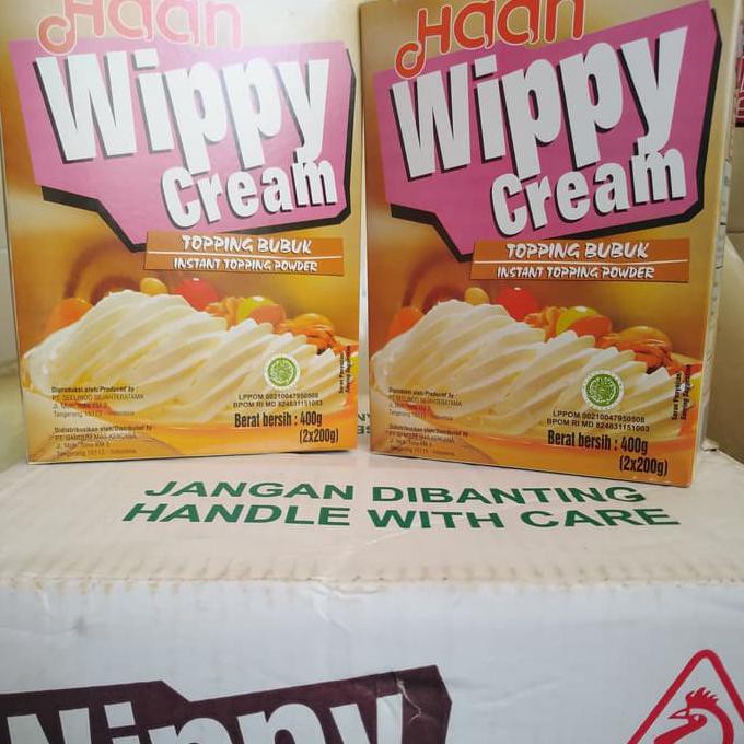 

Haan wippy cream 400gr TERJAMIN Kode 355