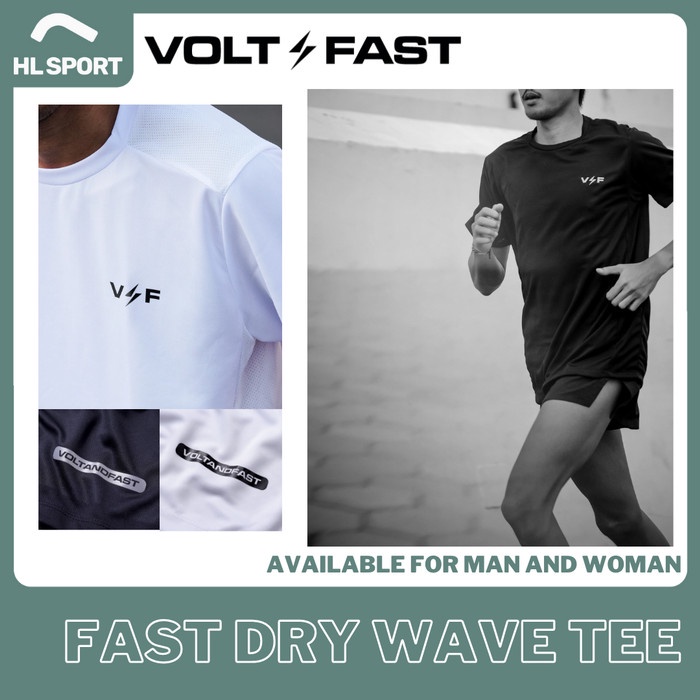 Volt and Fast VNF FastDry Wave Tee Running Sport Jersey Man and Woman