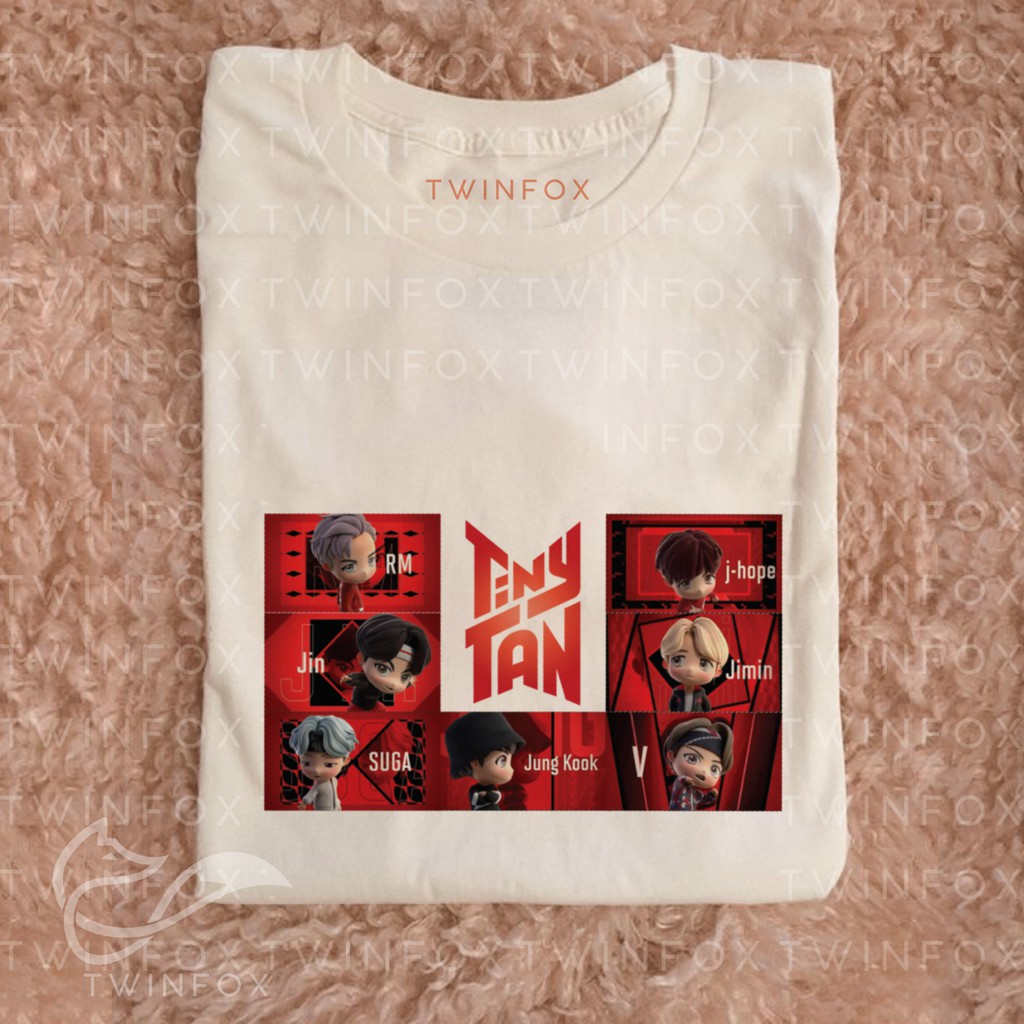 Kaos Kpop Unisex Tiny Tan