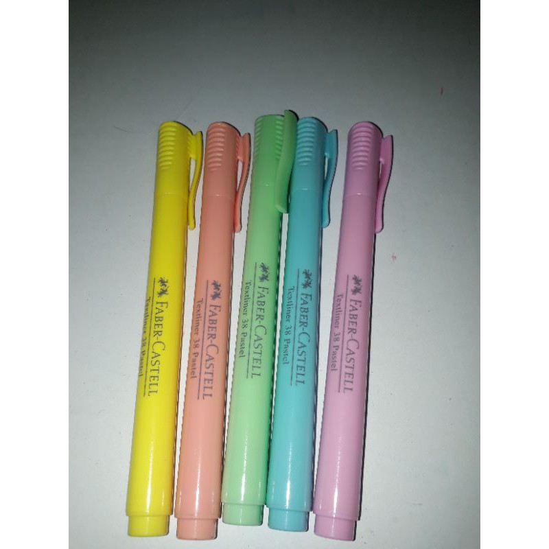 

Faber castel highlighter warna pastel.