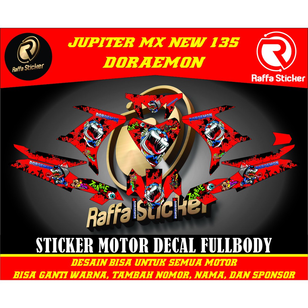 stiker jupiter mx new decal jupiter mx 135 decal jupiter mx new stiker jupiter mx 135 doraemon zombi