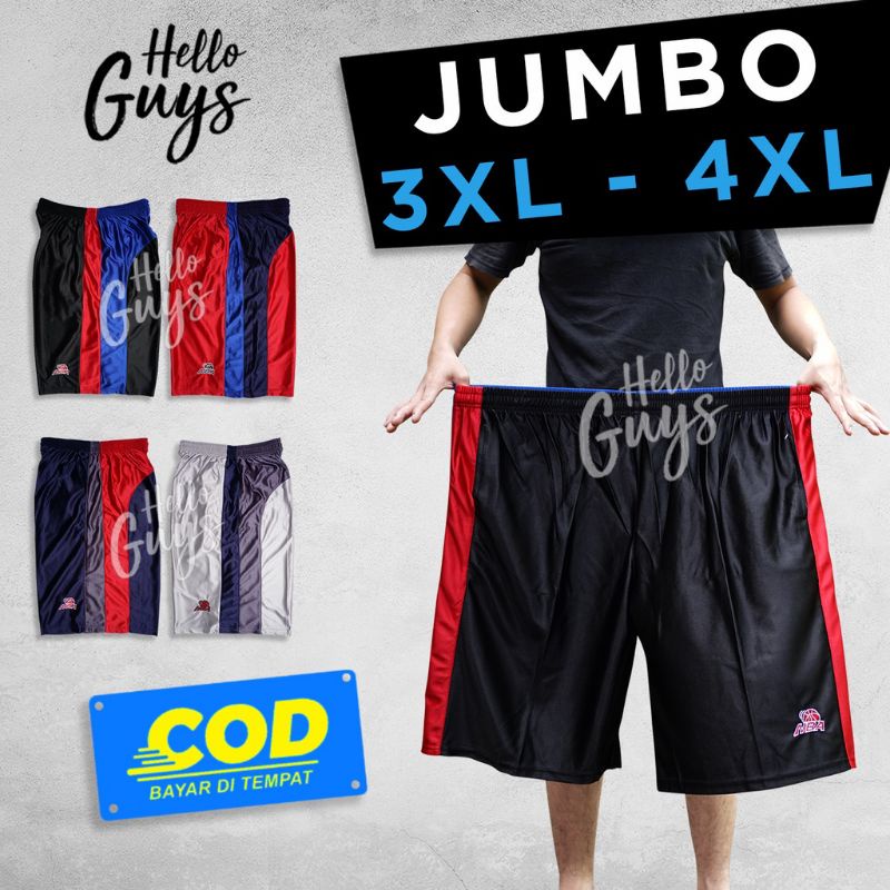 Celana basket jumbo xl-xxxl/celana pendek pria paragon super jumbo/celana pendek paragon jumbo high 