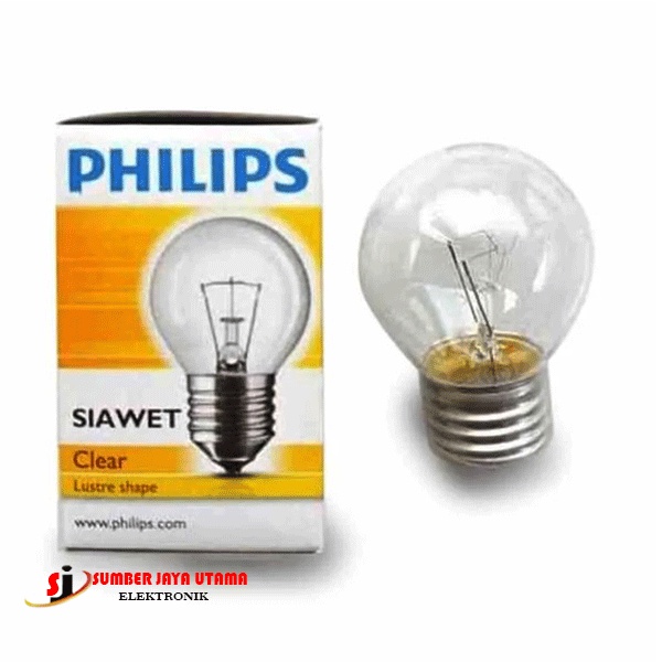 LAMPU PIJAR PHILIPS SIAWET5 CLEAR 15W E27 220-240V