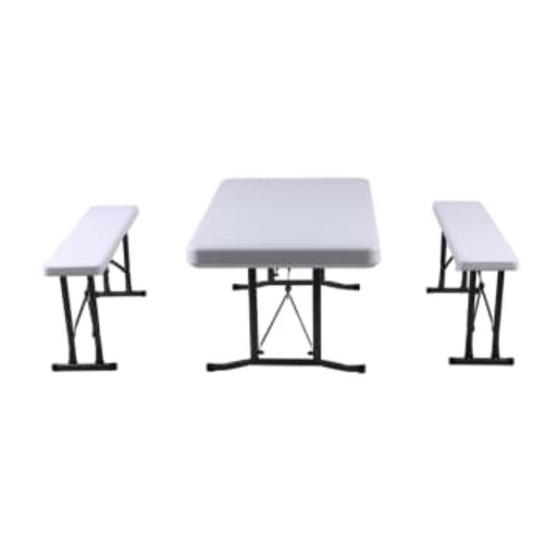 Krisbow Set Meja lipat & Bangku Lipat 3 Pcs