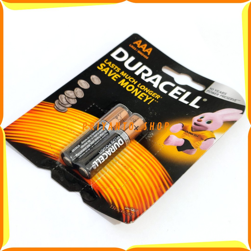 ORIGINAL BATU BATTERY BATREI DURACELL AAA A3 ISI 2 A3 ASLI