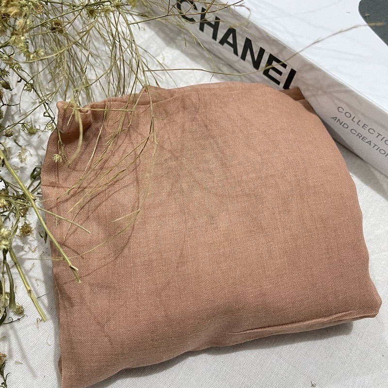 [COD] jilbab segi empat paris jadul warna coklat moka milo / mocca