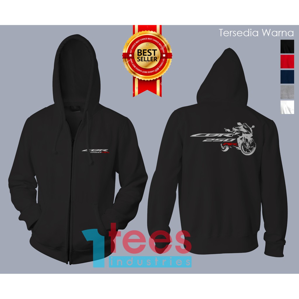 JAKET HOODIE ZIPPER HONDA CBR 250RR MODIF