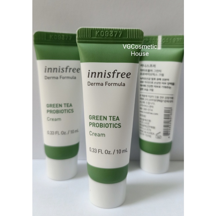 innisfree derma formula green tea probiotics  Cream 10ml