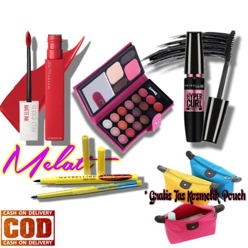 Paket Maybelline / Paket Kosmetik / Paket Kecantikan / Paket Murah / Make Up Wanita / Make Up Kecantikan