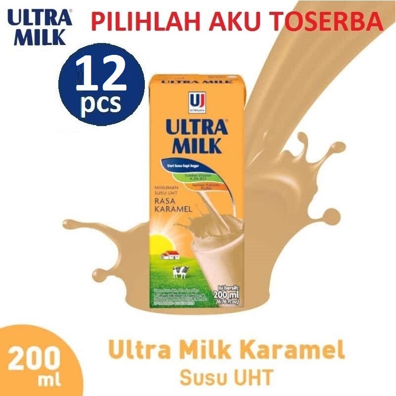 Susu Ultra Karamel - 200 ml - (HARGA 12 PCS)