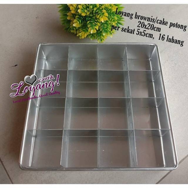 Loyang Sekat 20x20, 16 lubang