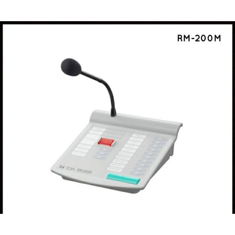 Mic toa rm200 Microphone pagingTOA RM200M original mic paging with chime toa rm200m Rm200m