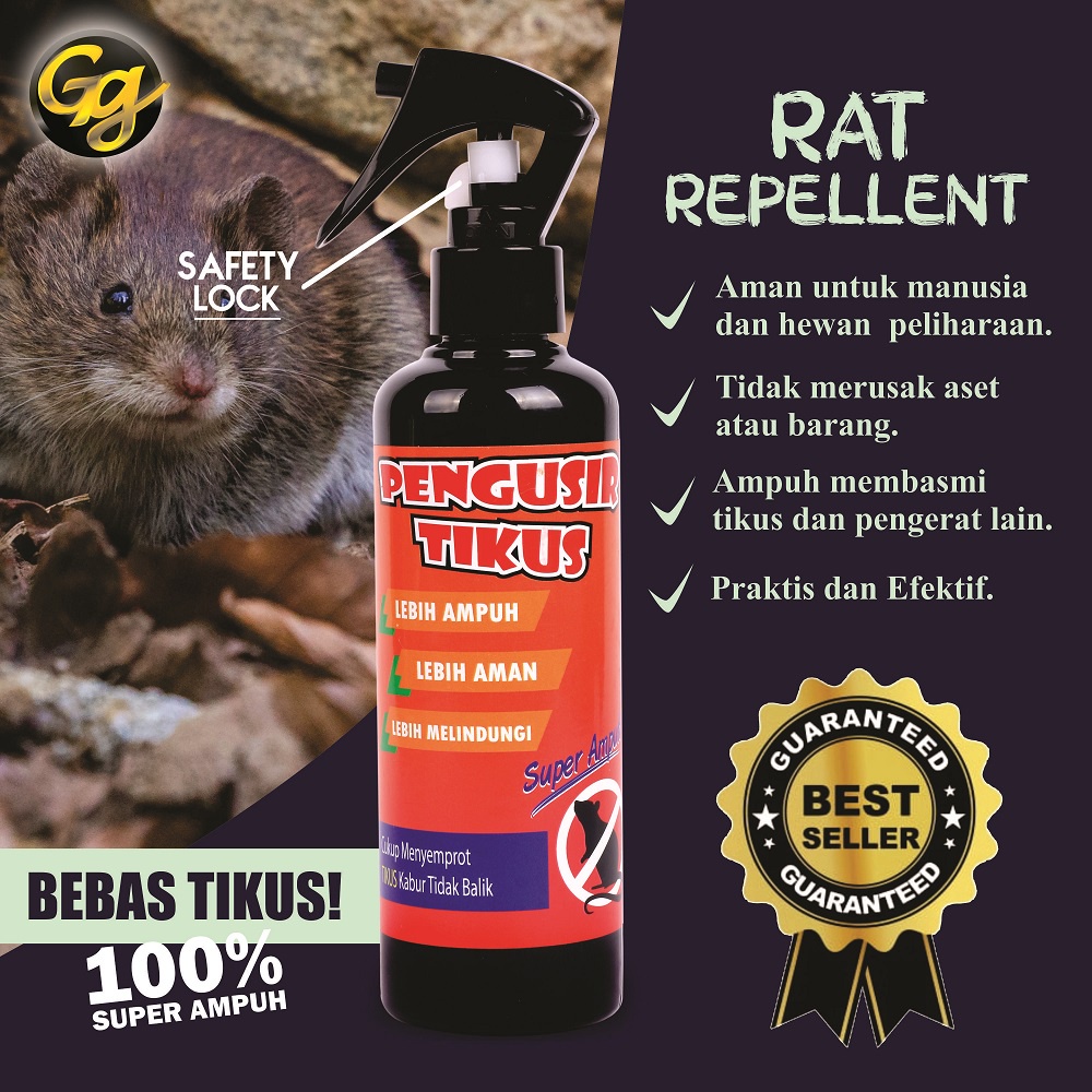 PENGUSIR TIKUS SPRAY 250ML/CAIRAN AMPUH UNTUK USIR TIKUS RUMAH MOBIL DAN TIKUS LAINNYA/RACUN TIKUS CAIR AMPUH