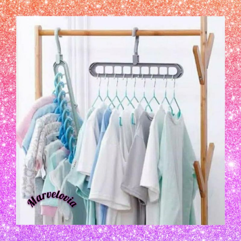 GANTUNGAN BAJU / HANGER MULTIFUNGSI DAPAT DILIPAT