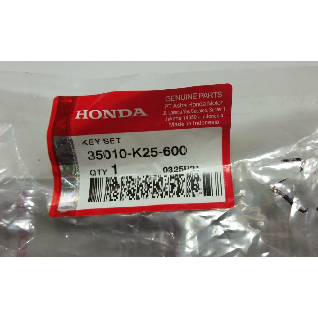 Kunci Kontak Set Honda Beat Inject Isp 35010 K25 600