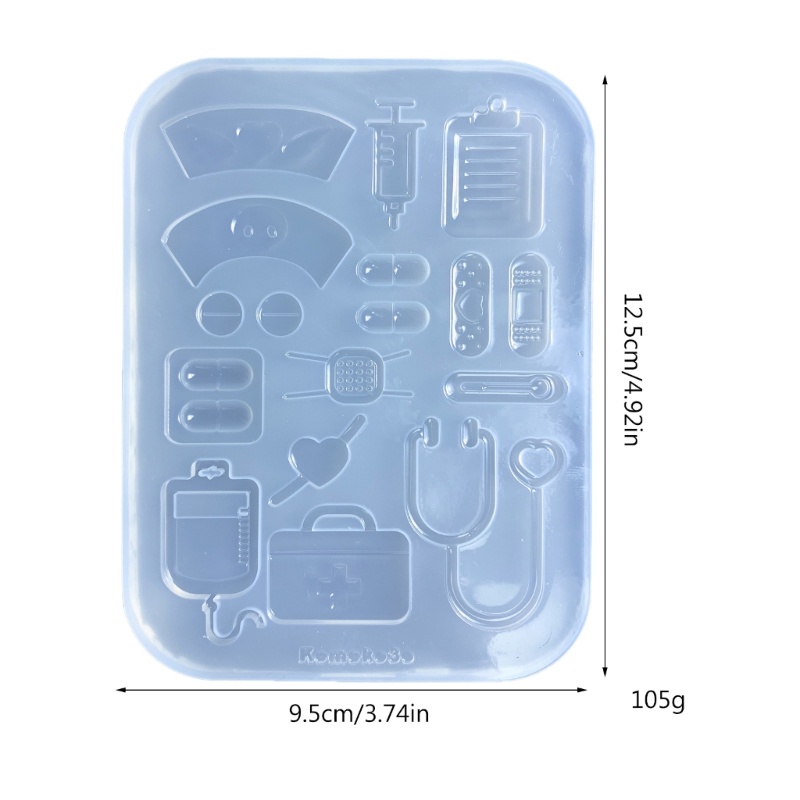 Cetakan Pengisian Epoxy Resin Bahan Silikon Model Rongga Tema Medis