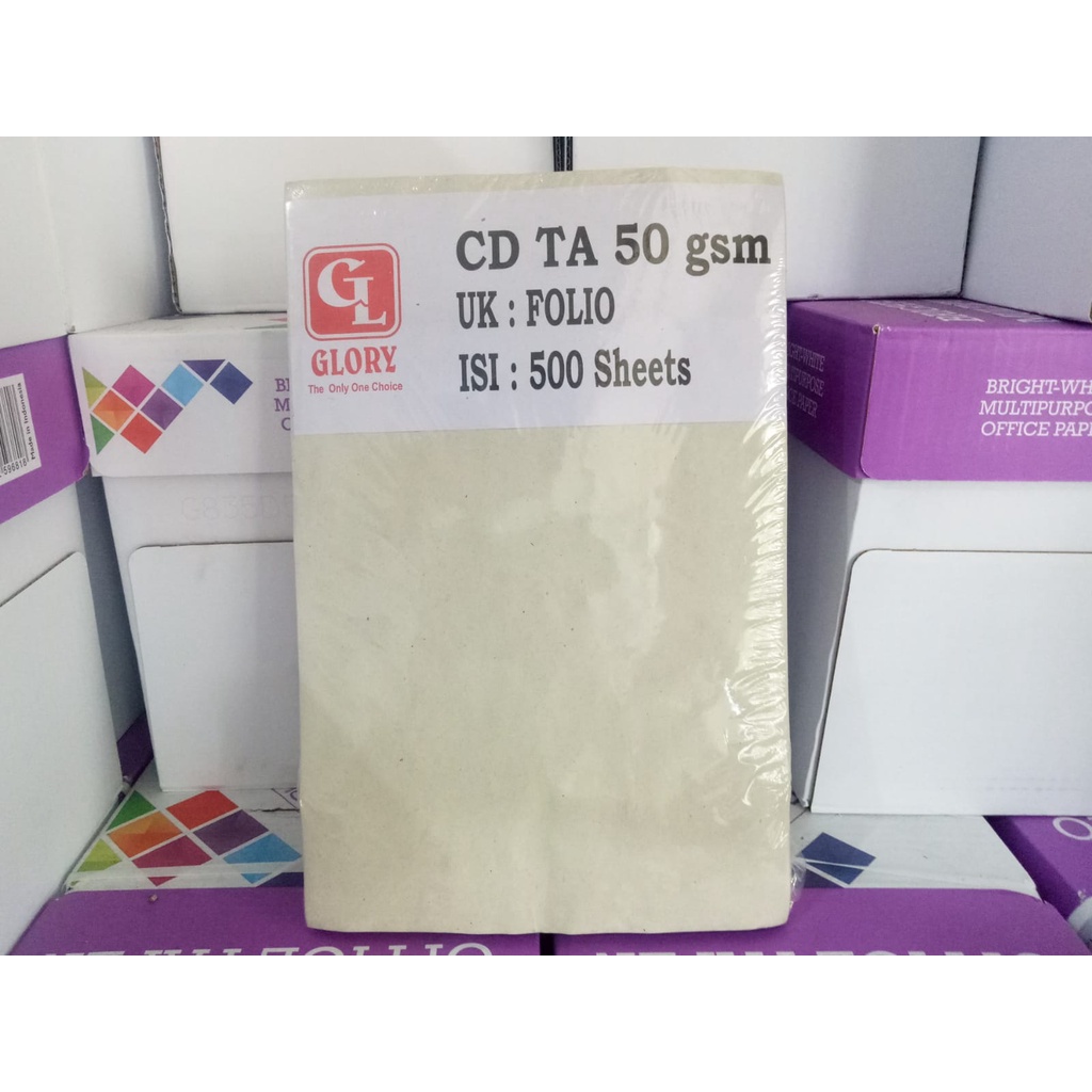 

1 RiM Kertas CD / Kertas Buram Folio ( ISI 500 Asli )