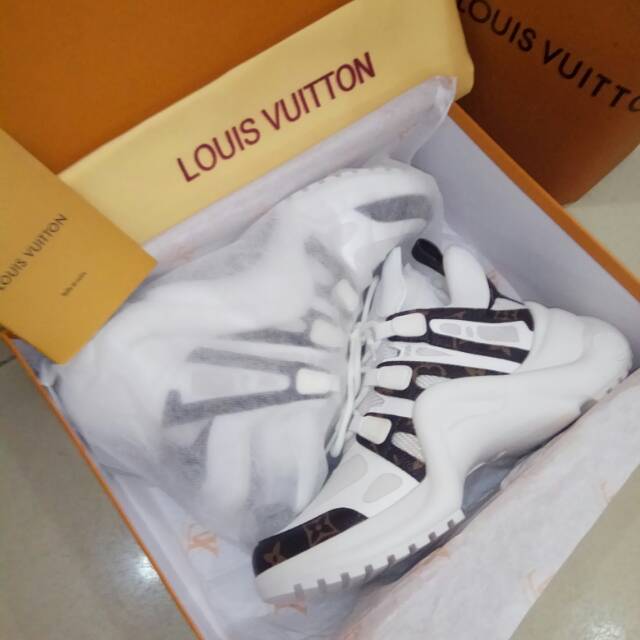 Ori leather Sneaker LV archlight mirror qu